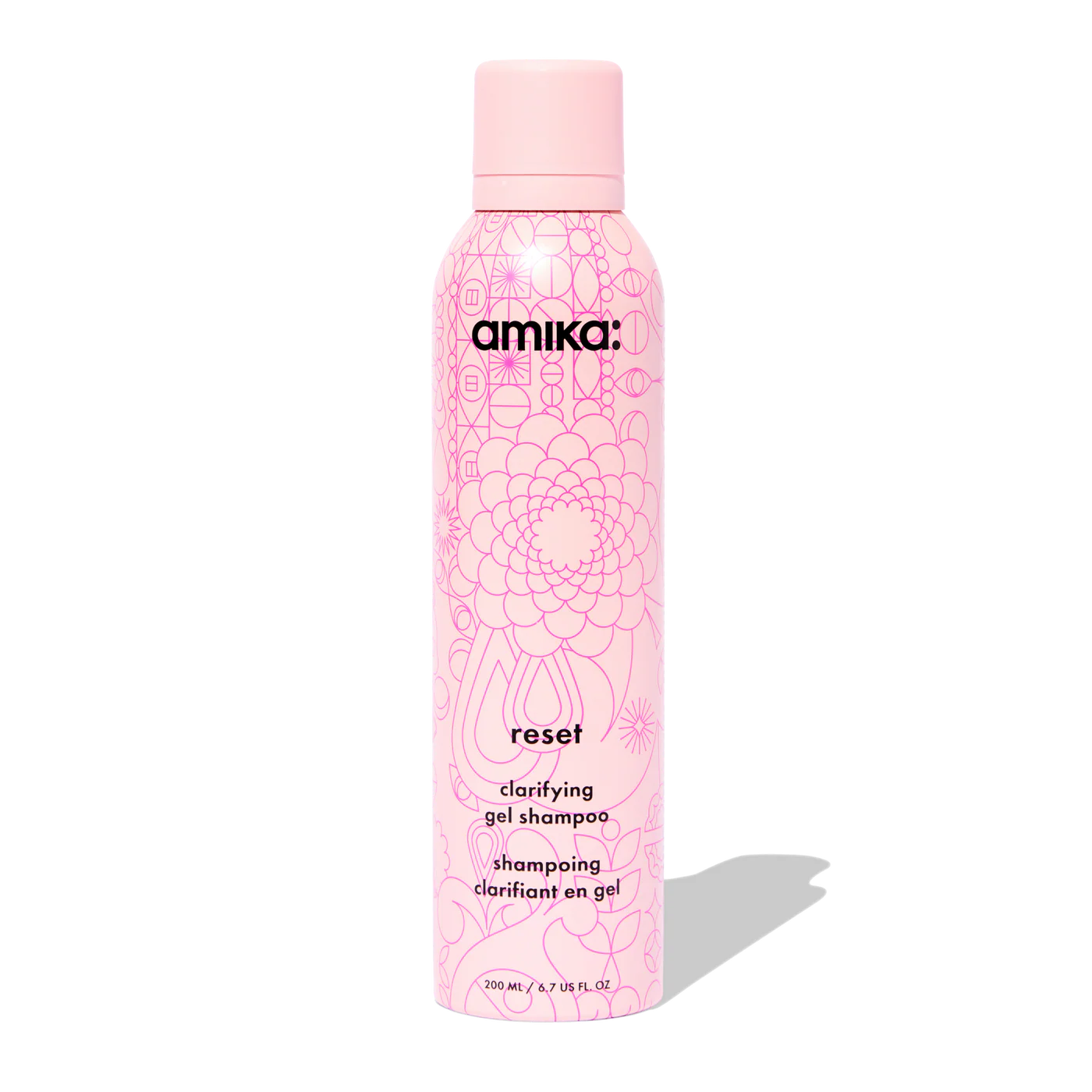 Amika reset clarifying + cleansing gel shampoo