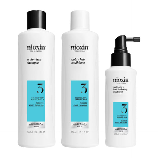 Nioxin System 3 Kit - For Color Treated Hair with Light Thinning