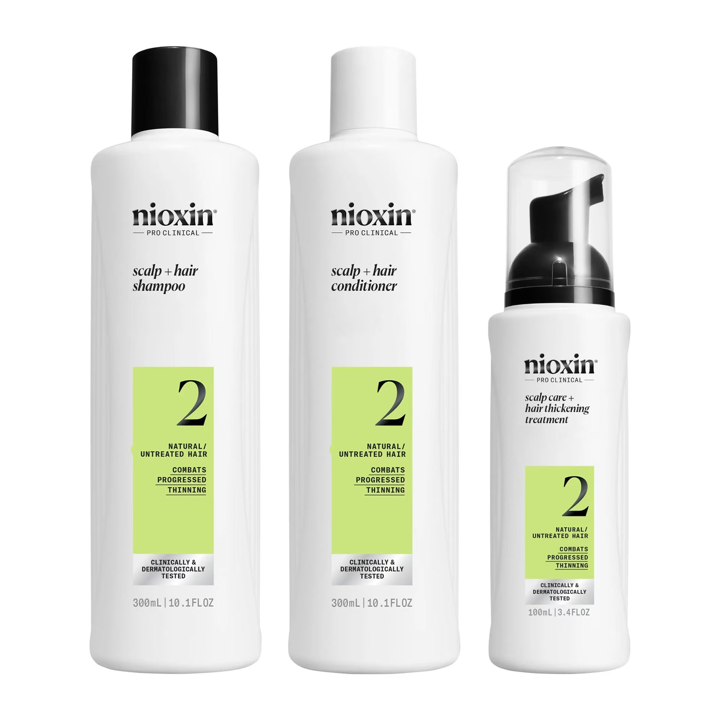 Nioxin System 2 Kit - For Natural Hair with Progressed Thinning