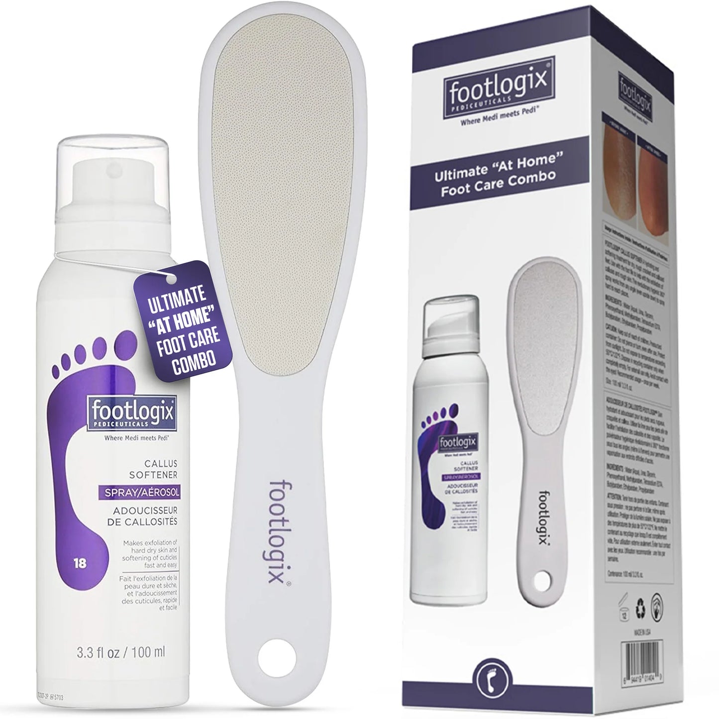 Footlogix Ultimate At-Home Foot Care Combo 2pc Set